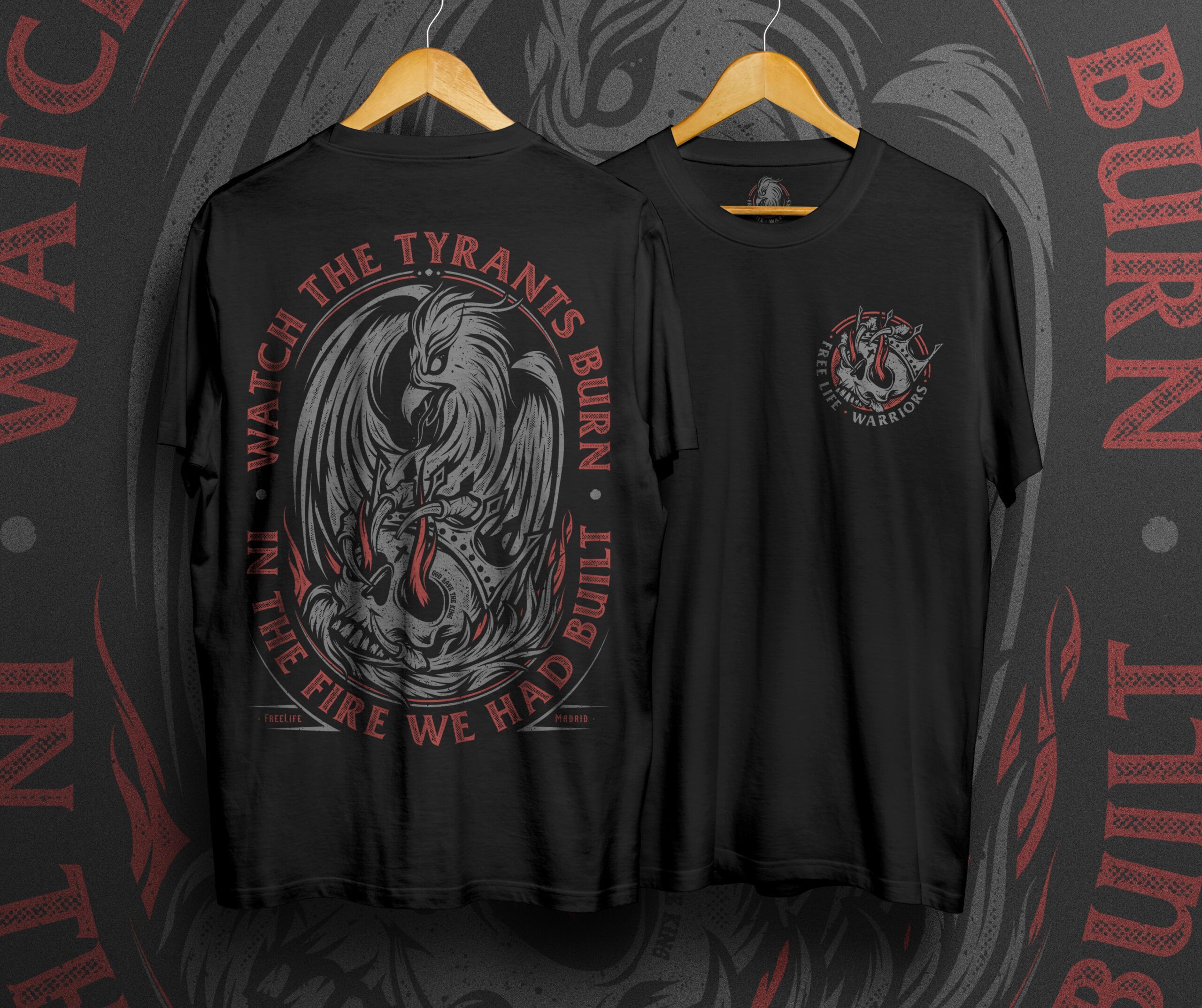 Camiseta FreeLife "Watch The Tyrants Burn" - Imagen 3