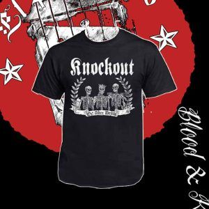 Camiseta Knockout "Esqueletos" - Negra