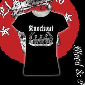 Camiseta Knockout "Esqueletos" - Entallada Negra