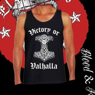 Camiseta Battle Dress "Victory Or Valhalla" - Tirantes