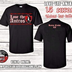 Camiseta Karne Cruda "Love The Antros" - Entallada