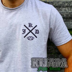 Camiseta Kijada "Fight Brand" -  Gris