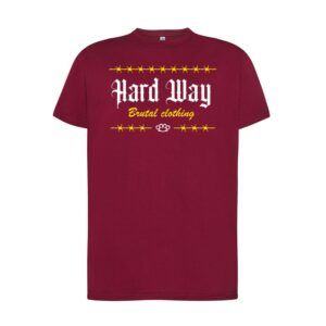 Camiseta Hard Way "Logo/Espino" - Granate