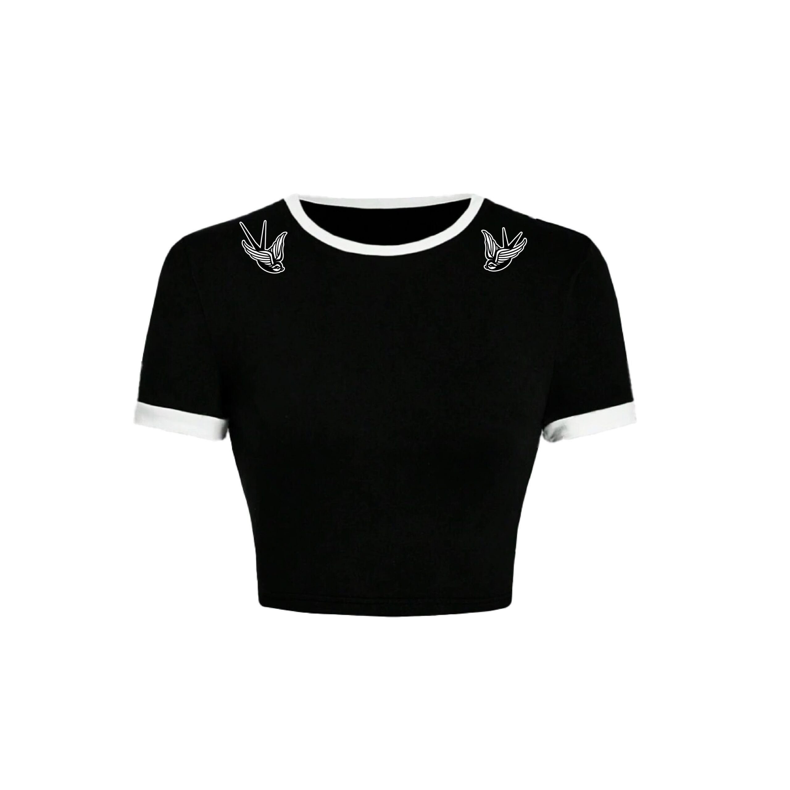 Camiseta Crop Hard Way "Golondrina" - Entallada