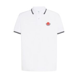 Polo Hard Way "Rosa" -  Blanco