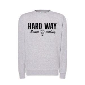 Sudadera Hard Way "Logo Muelas" - Gris