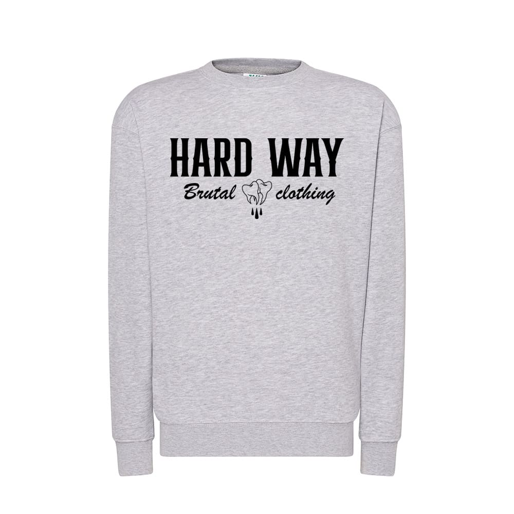 Sudadera Hard Way "Logo Muelas" - Gris