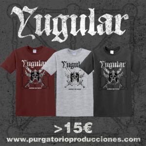 Camiseta Yugular "Acordes Sin Piedad" - Negro,Granate o Gris