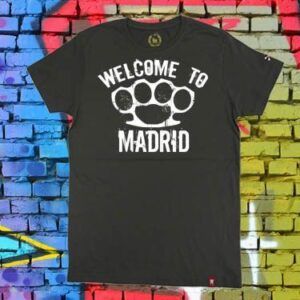 Camiseta Bloodsheds " Welcome to Madrid" - Color gris plomo