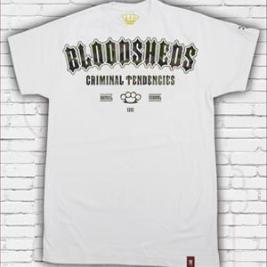 Camiseta Bloodsheds "Criminal Tendences" - Blanca