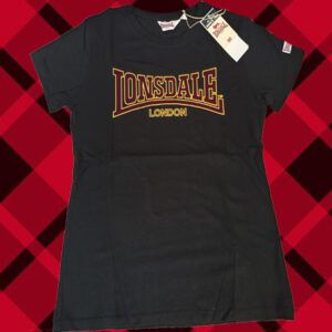 Camiseta Lonsdale "Logo Granate/Amarillo"