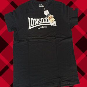 Camiseta Lonsdale Original "Negra/Blanca"